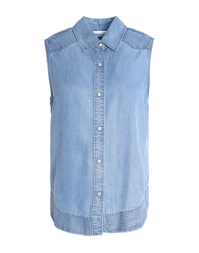 Rag & Bone Denim Shirt In Blue