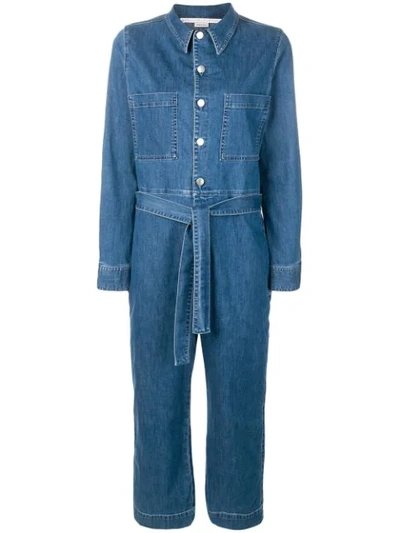 Stella Mccartney Denim Jumpsuit In Blue