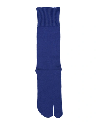 Maison Margiela Short Socks In Blue