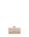 Ted Baker Marta Bobble Matinee Leather Wallet In Rose Gold