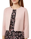 Hobbs London Ella Cropped Cardigan In Pale Pink