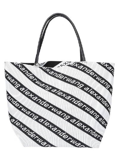 Alexander Wang Logo Knit Shoulder Bag In Multicolor