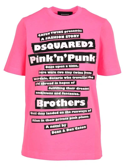 Dsquared2 D Squared Dsquared Pink N Punk Printed T-shirt | ModeSens