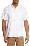 Tommy Bahama St Lucia Fronds Silk Camp Shirt In Coconut Cream