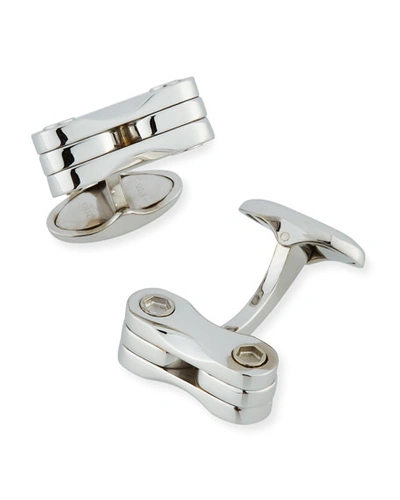 Dunhill Chain Link Silver Cufflinks