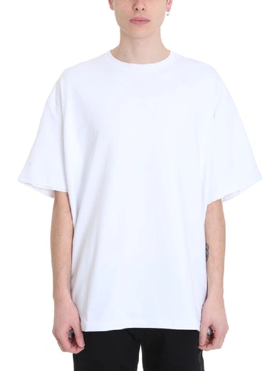 Raf Simons Lined White Cotton T-shirt