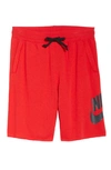 Nike Sportswear Alumni Shorts In University Red/black