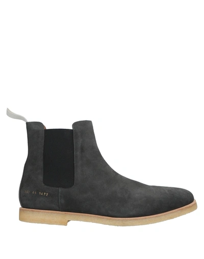 Common Projects Boots In Lead