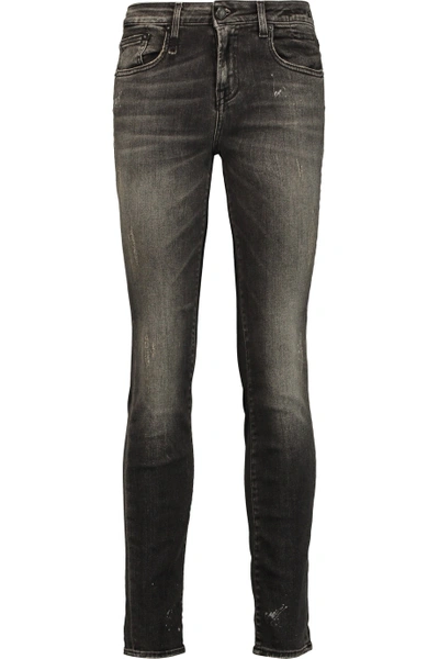 R13 Alison Distressed Mid-rise Skinny Jeans | ModeSens