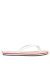 Thom Browne Flip Flops In White