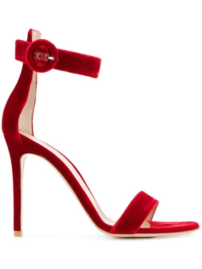 Gianvito Rossi Portofino Sandals In Red