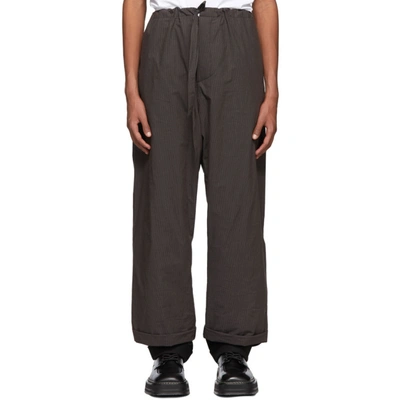 Y/project Brown Tailored Pyjama Pants In F163 Brown