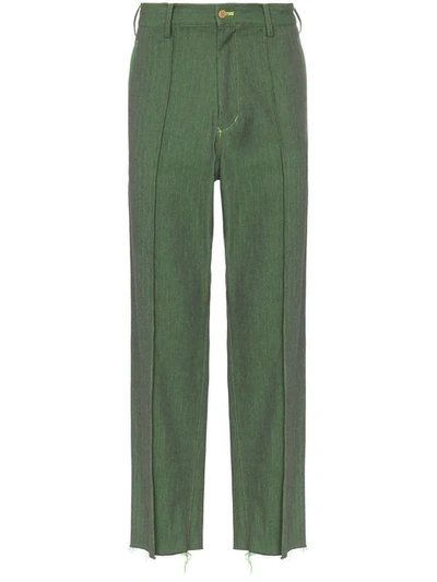 Sulvam Tailored Trousers In Green
