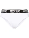 Moschino Waistband Logo Bikini Bottoms In 1