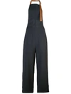 Tibi Loose Fit Overalls In Blue