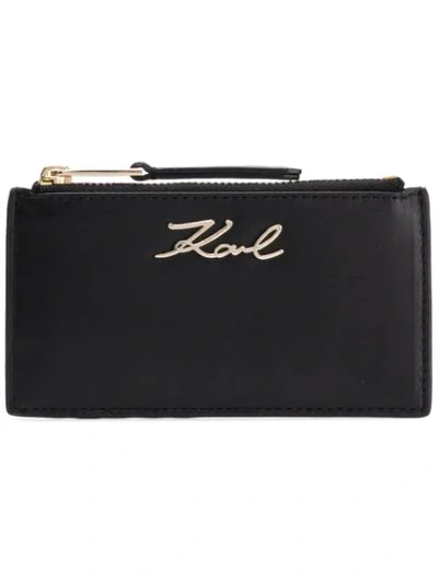 Karl Lagerfeld K/signature Cardholder In Black