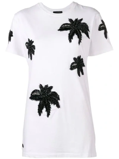 Philipp Plein Palm Tree T-shirt In White