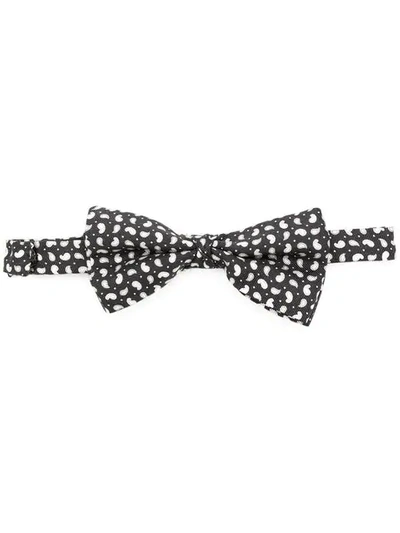 Etro Paisley Bow Tie In Black