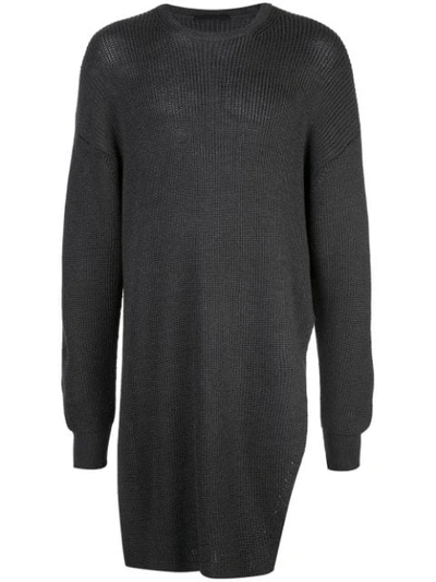 The Viridi-anne Oversized Knit Sweater In Grey