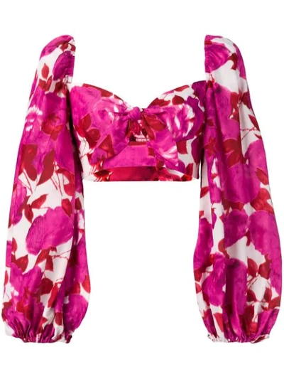 Alice Mccall Floral-print Top - 粉色 In Pink