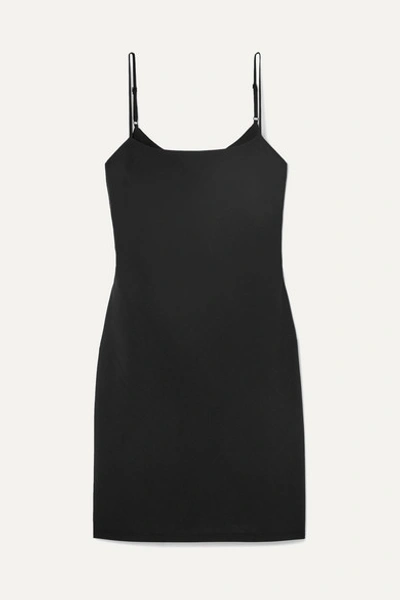 Alexander Wang T T By Alexander Wang Washable Wool Mini Dress In Black