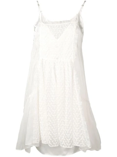 Stella Mccartney Sheer Bib Dress In 9000 White