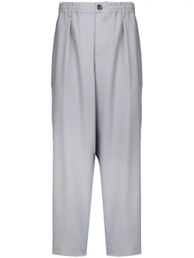 Marni Drop Crotched Trousers In Grey