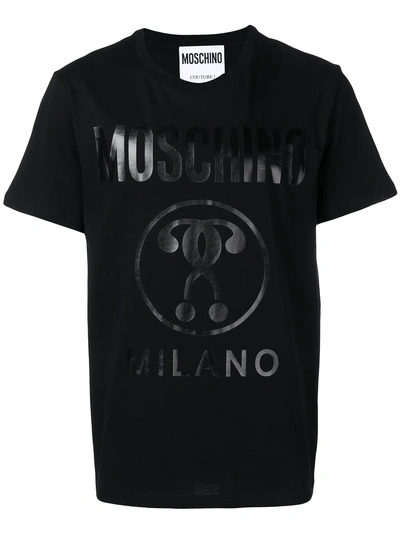 Moschino Double Question Mark T-shirt - Black