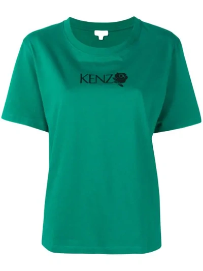 Kenzo Logo Patch T In Green