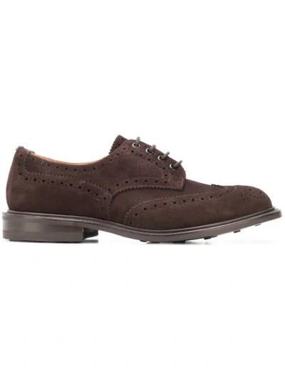 Tricker's Classic Derby Shoes In Brown