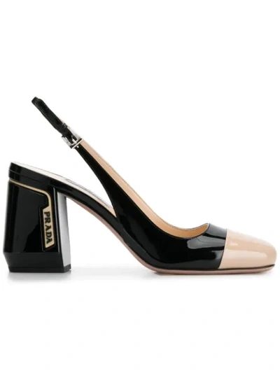 Prada Slingback Pumps In Black