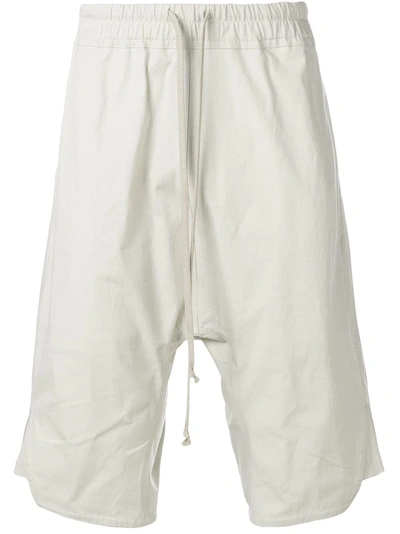 Rick Owens Dropped-crotch Shorts - Grey In Grey