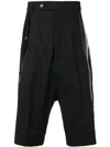 Rick Owens Dropped-crotch Shorts In Black