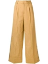 Forte Forte Flared Tailored Trousers In Brown