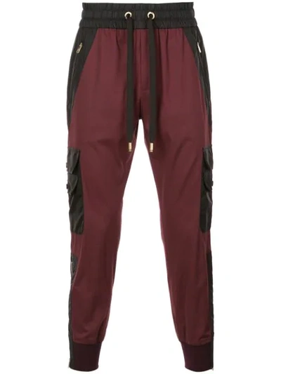 Dolce & Gabbana Regular Track Trousers In Red