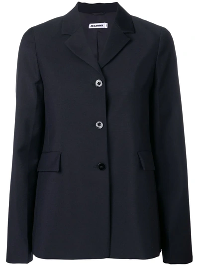 Jil Sander Gaber Blazer In Blue