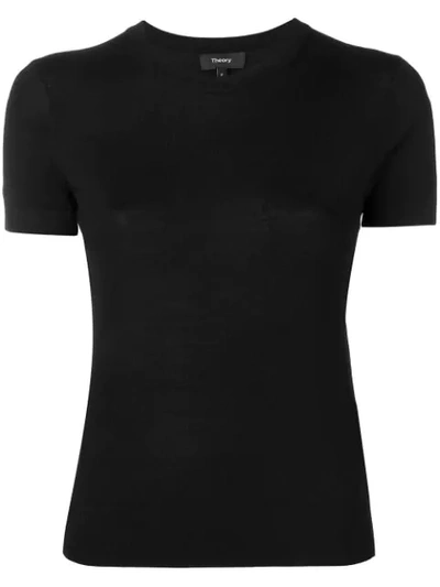 Theory Shortsleevd Jumper In Black