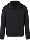 Herno Zipped Hooded Jacket In Black