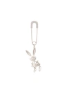 Ambush Bunny Saftey Pin Earring In Silver