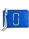 Marc Jacobs Textured Card Wallet In Blue