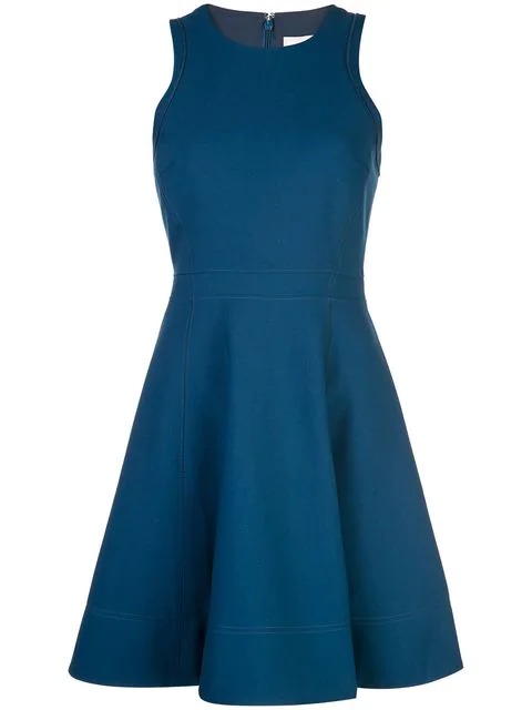 Cinq À Sept Short Flared Dress In Blue | ModeSens