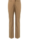 Theory Slim-fit Trousers In Brown