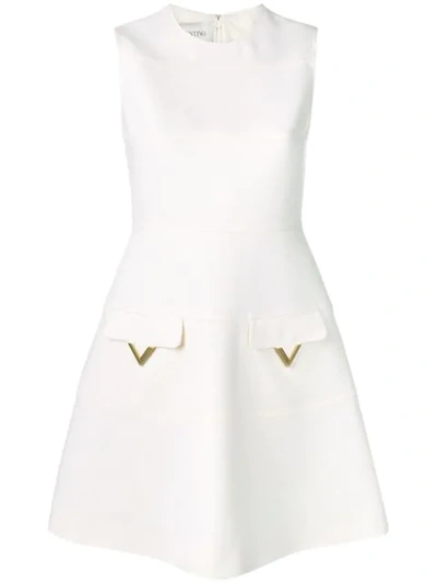 Valentino V Hardware Dress In Neutrals