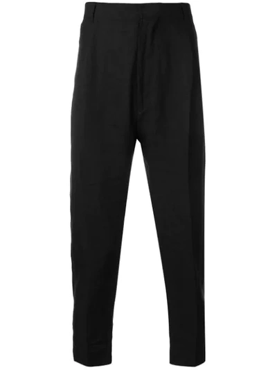 Ann Demeulemeester Tapered Trousers In Black