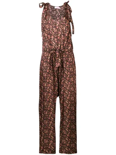 Zimmermann Juniper Tie Shoulder Jumpsuit In Black