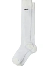 Prada Logo Basic Socks In White