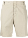 Dondup Concealed-front Shorts In Beige