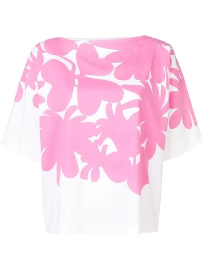 Marni Printed Cotton T-shirt In Pink