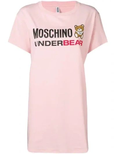 Moschino 'underbear' T In Pink