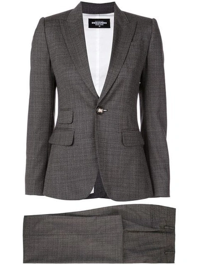 Dsquared2 Fitted Suit In Grey